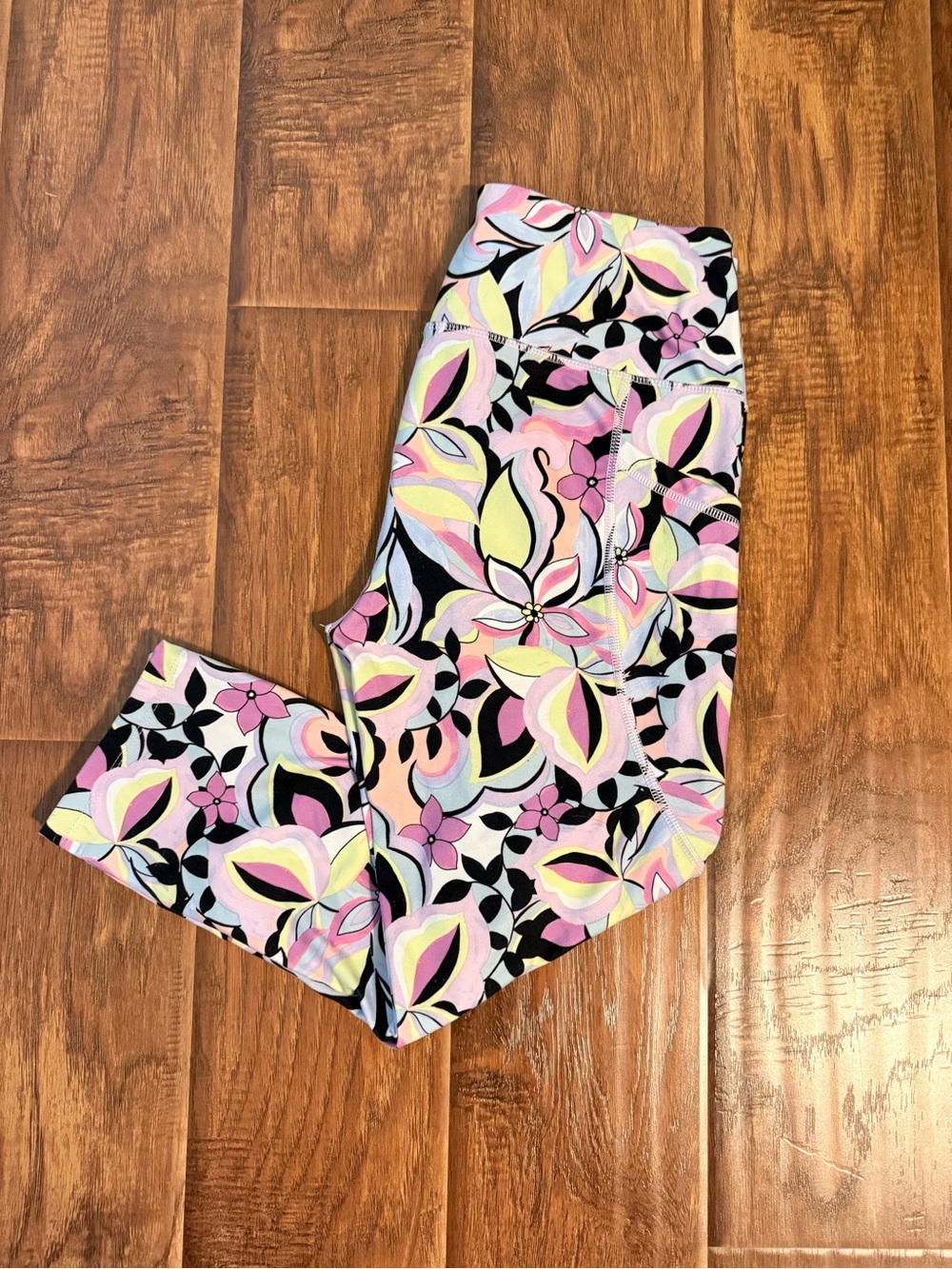 Floral Multi-Color Stretch Leggings